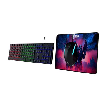 Combo Gamer Xtech XTK-535S Teclado + Mouse + Mousepad Negro