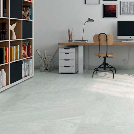 Piso porcelanato Johnstone White Brillo 25x75cm 1.31m2