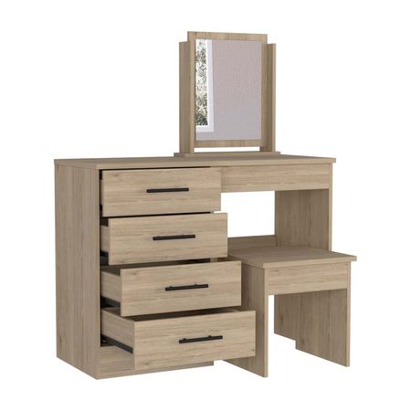 Mueble Tocador Tuhome Kaia 4 Cajones Robere