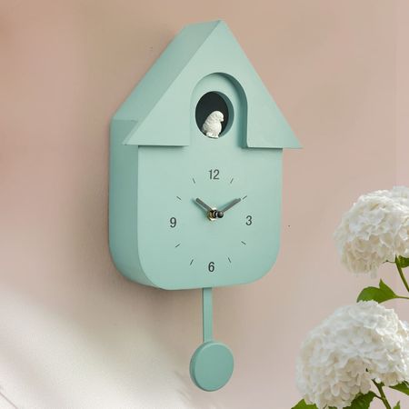 Reloj de pared Casa de Aves Orange