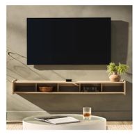 Mesa de TV Flotante 75"" Massiel TU MESITA Melamina 18mm color Duna