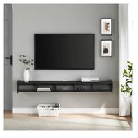 Mesa de TV Flotante 75"" Massiel TU MESITA Melamina 18mm color Negro