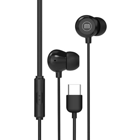 Audífono In Ear con micrófono Negro Maxell IN-BAX Usb-C