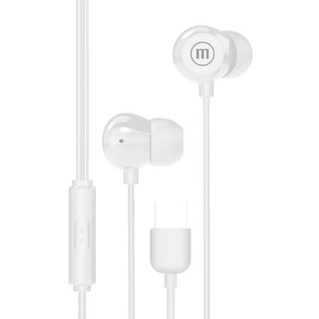 Audífono In Ear con micrófono Blanco Maxell IN-BAX Usb-C