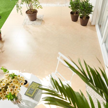 Piso Gress Cementicio Jersey Beige 60x60cm 1.44m2