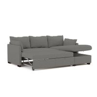 Sofá Cama Multifuncional Veria 3 cuerpos - Gris Oscuro