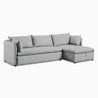 Sofá Seccional Veles con Almohada 4 cuerpos - Gris Claro
