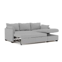 Sofá Cama Multifuncional Veria 4 cuerpos - Gris Claro