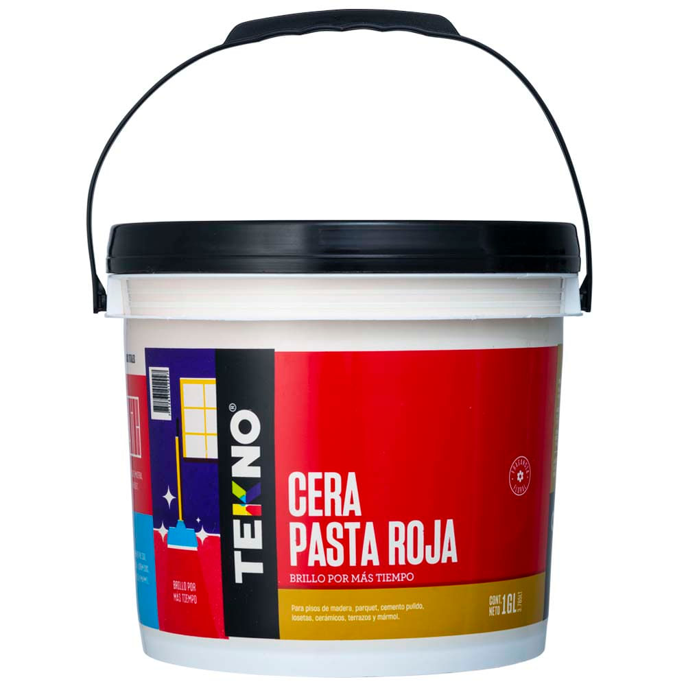 Cera en Pasta TEKNO Roja Paquete 3un