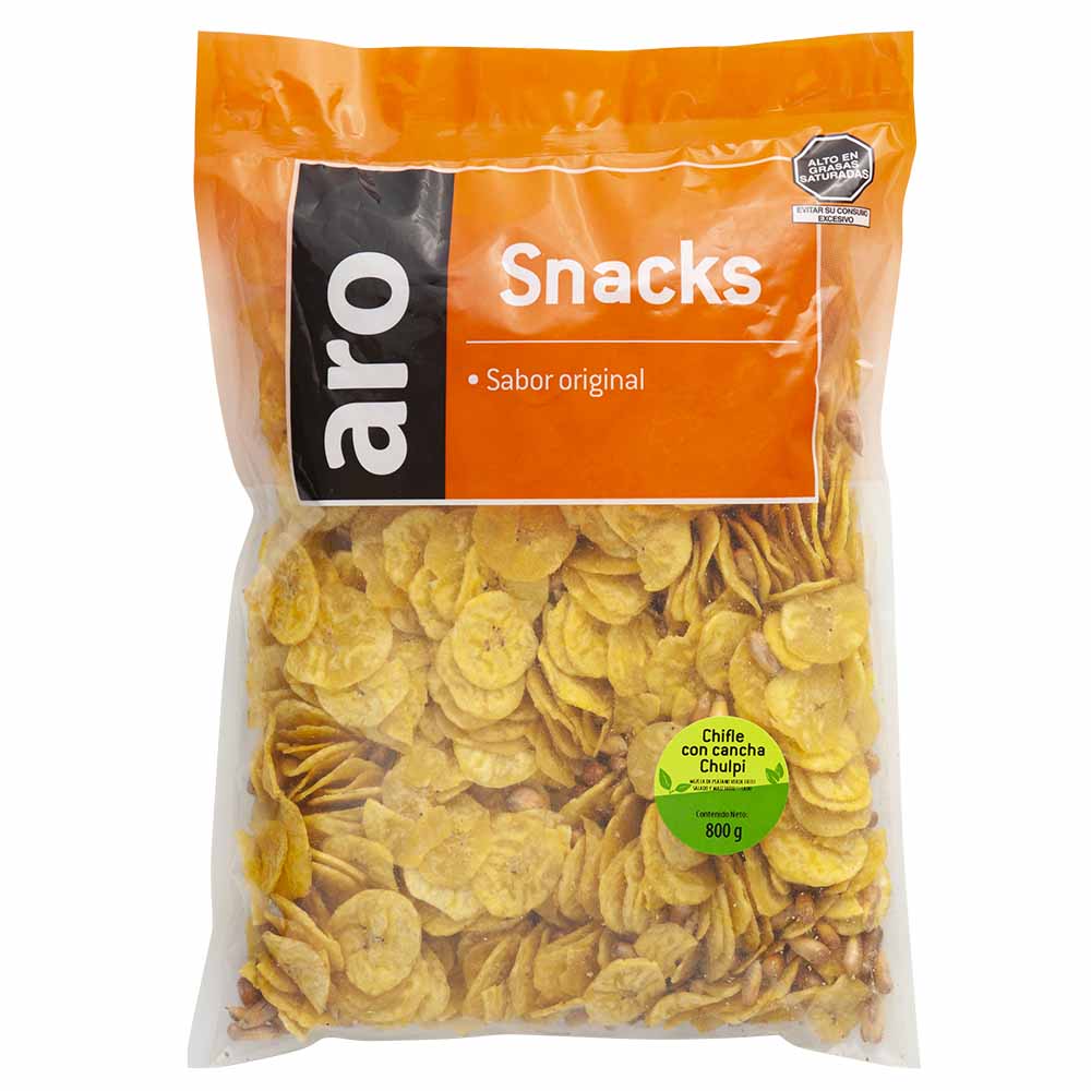 Chifle con Cancha Chulpi ARO Bolsa 800g