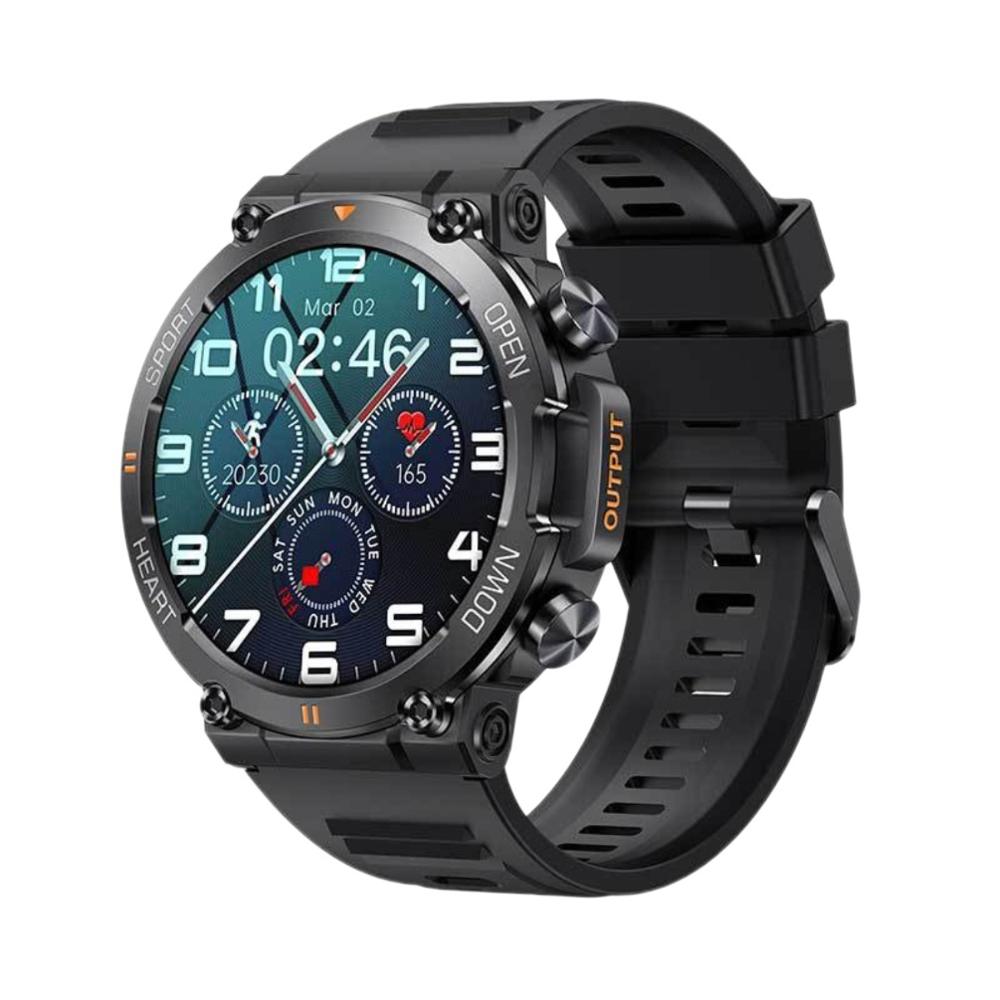 Reloj Inteligente K56pro 1.39'' Frecuencia Cardíaca Presión Arterial Oxígeno Llamadas Negro