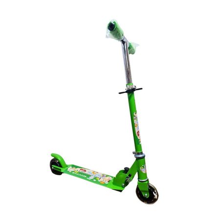 Scooter de Metal Verde Infantil Regulable y Resistente