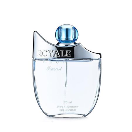 Perfume Rasasi Royale Blue para hombre con notas frescas