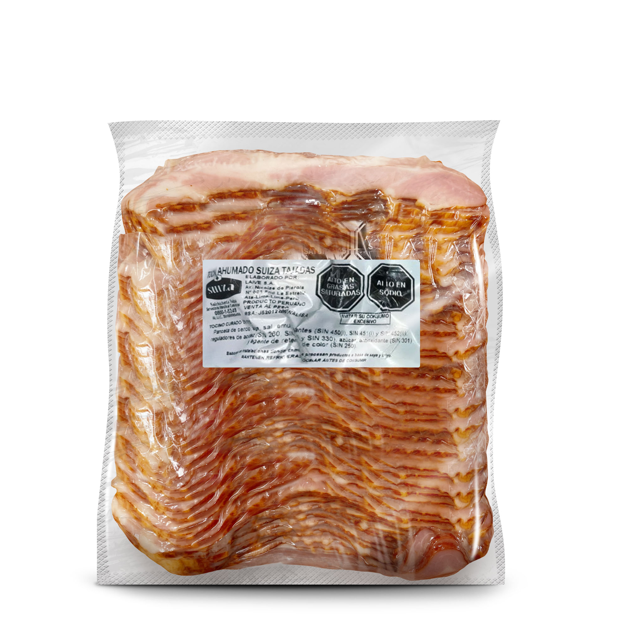 Tocino Ahumado S. SUIZA Paquete 1kg