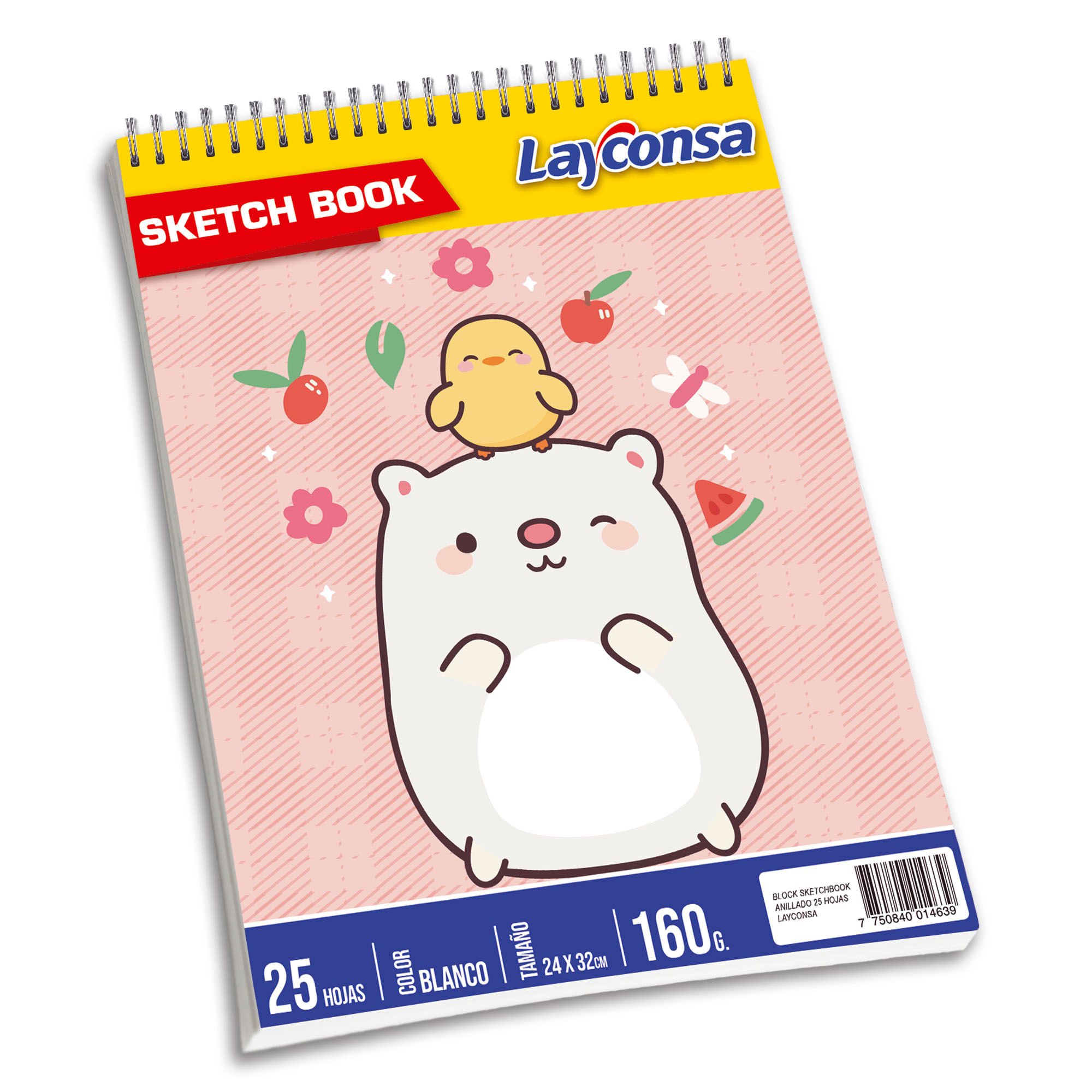 Sketch Book LAYCONSA Anillado Femenino 25 Hojas