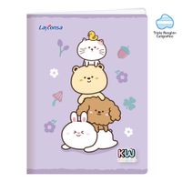 Cuaderno LAYCONSA Grapado Triple Renglón Kawaii 80 Hojas