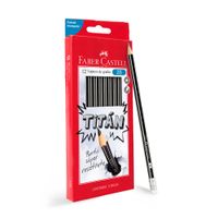 Lápices FABER CASTELL Grafito 2B Titán Caja 1un
