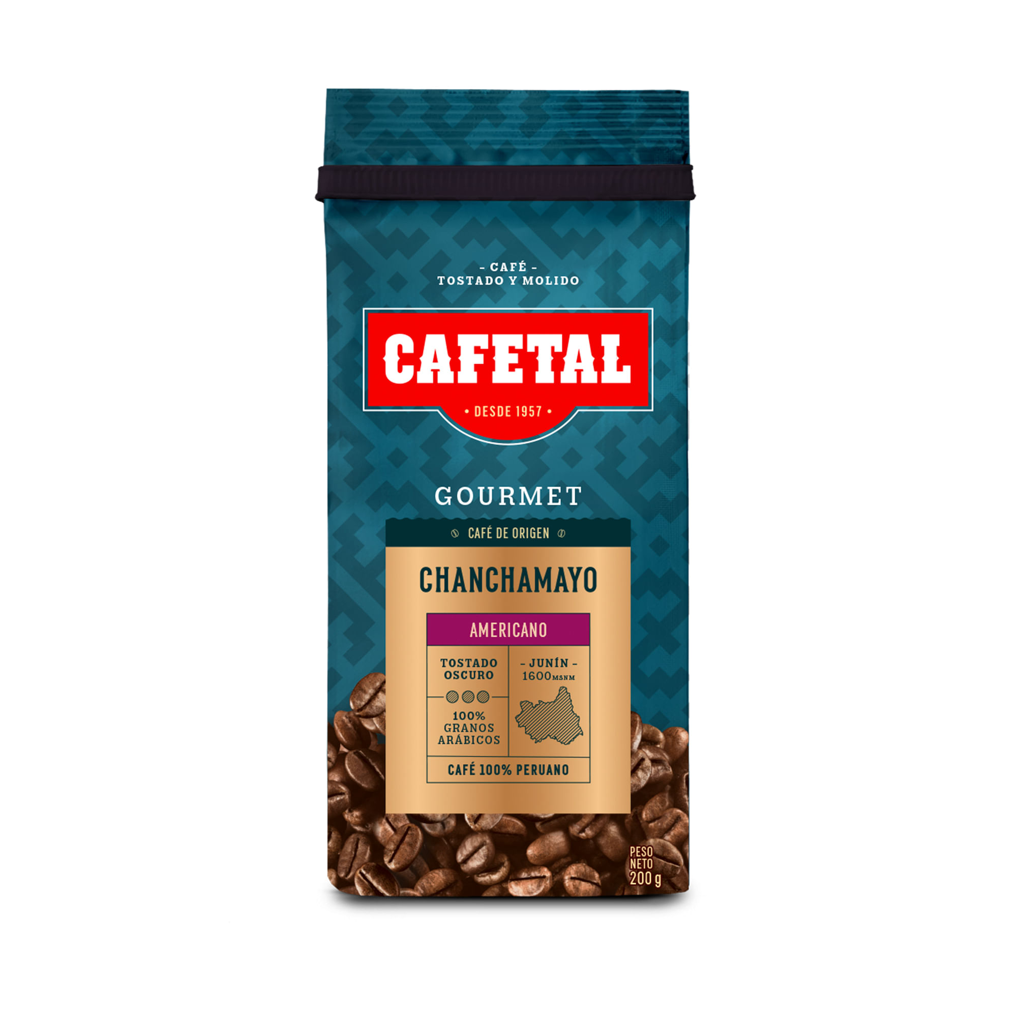 Café Molido CAFETAL Gourmet Americano Chanchamayo Bolsa 200g