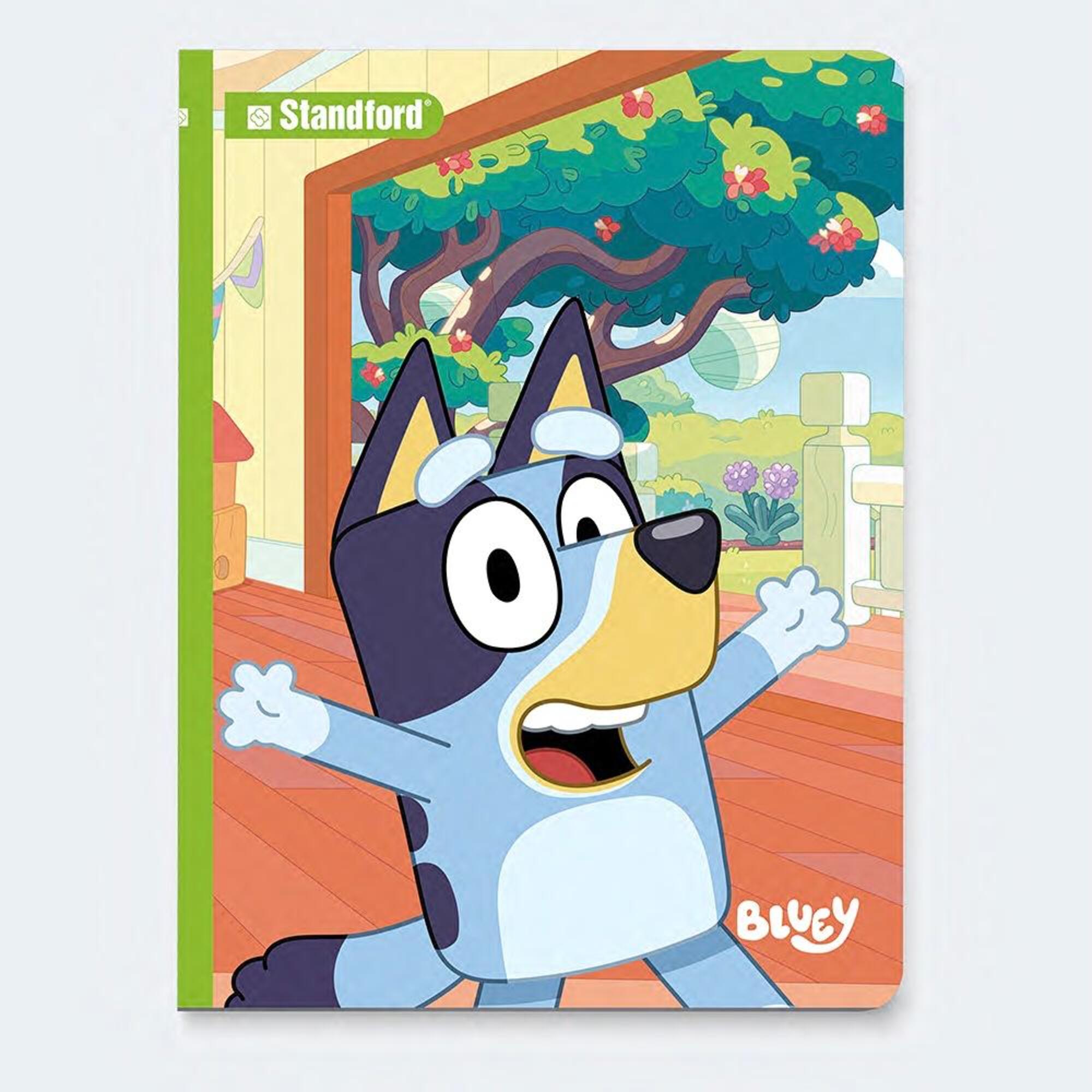 Cuaderno STANDFORD Cuadrimax 1x1 Kinder Bluey 80 Hojas