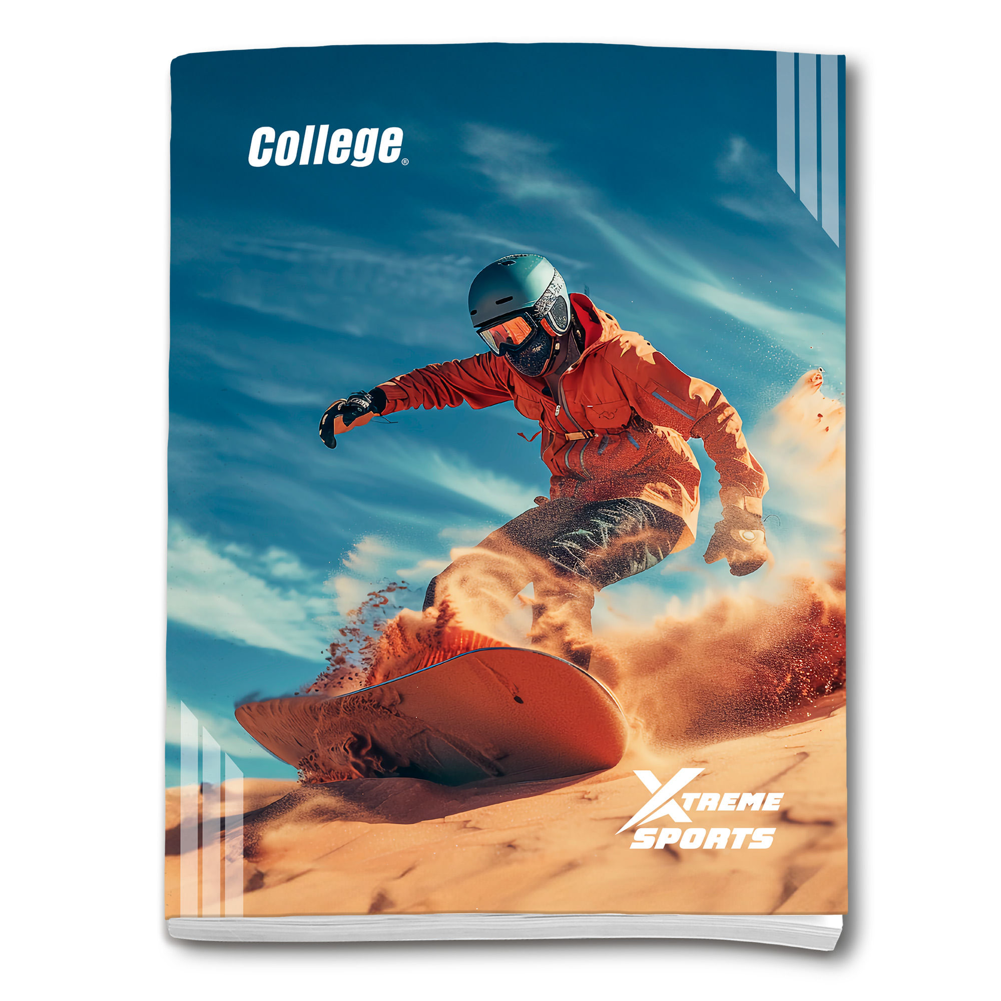 Cuaderno COLLEGE Rayado Xtreme Sports 80 Hojas
