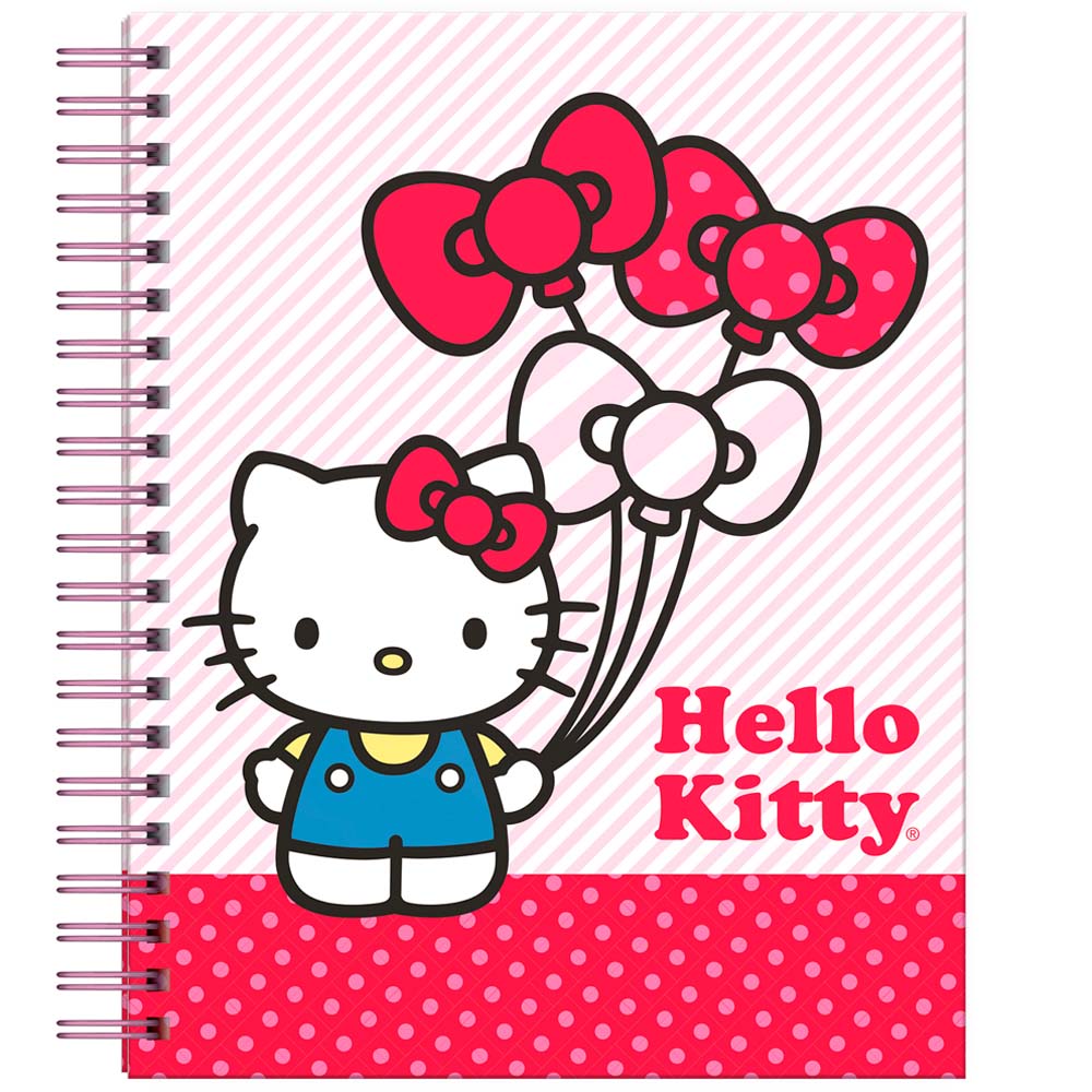Cuaderno DGNOTTAS Espiralado A4 Tapa Flexible Hello Kitty