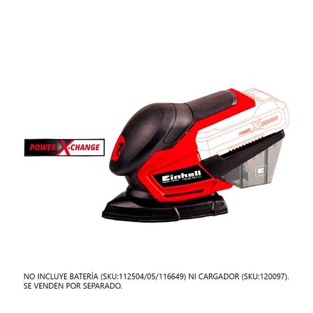 Lijadora Múltiple Einhell TE-OS 18 LI 18V 1.6mm