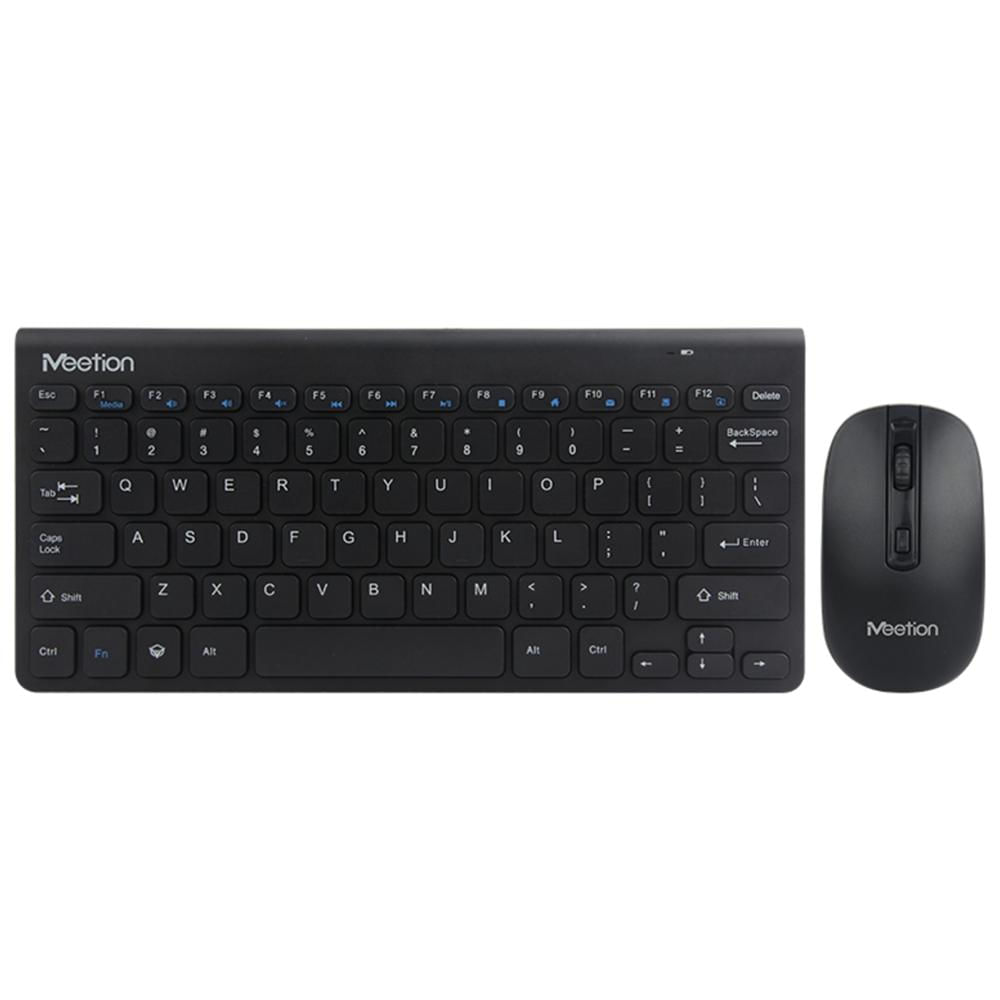 Kit Inalámbrico Teclado en español y Mouse - Combo Meetion Mini4000 Incluye Baterías - BK