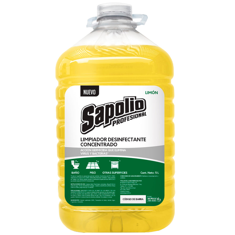 Desinfectante Limón SAPOLIO Botella 5L