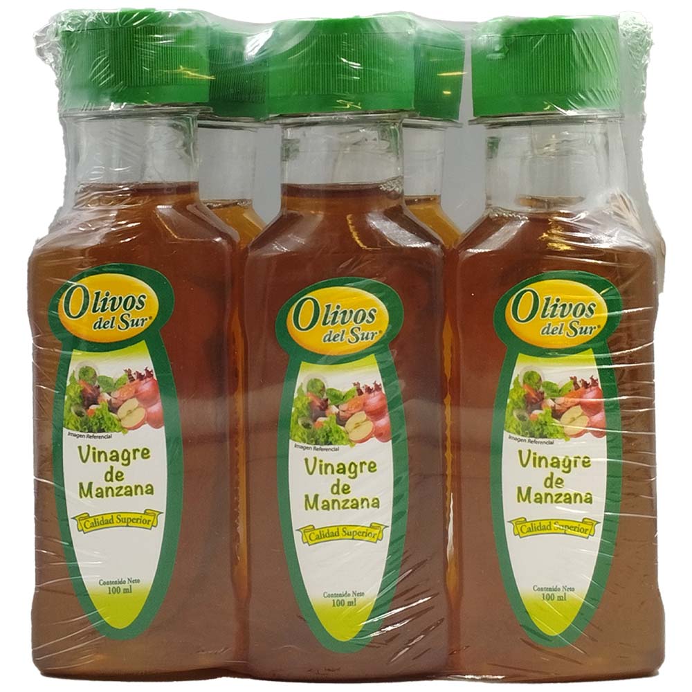 Vinagre de Manzana OLIVOS DEL SUR 100ml Botella 100ml Paquete 6un