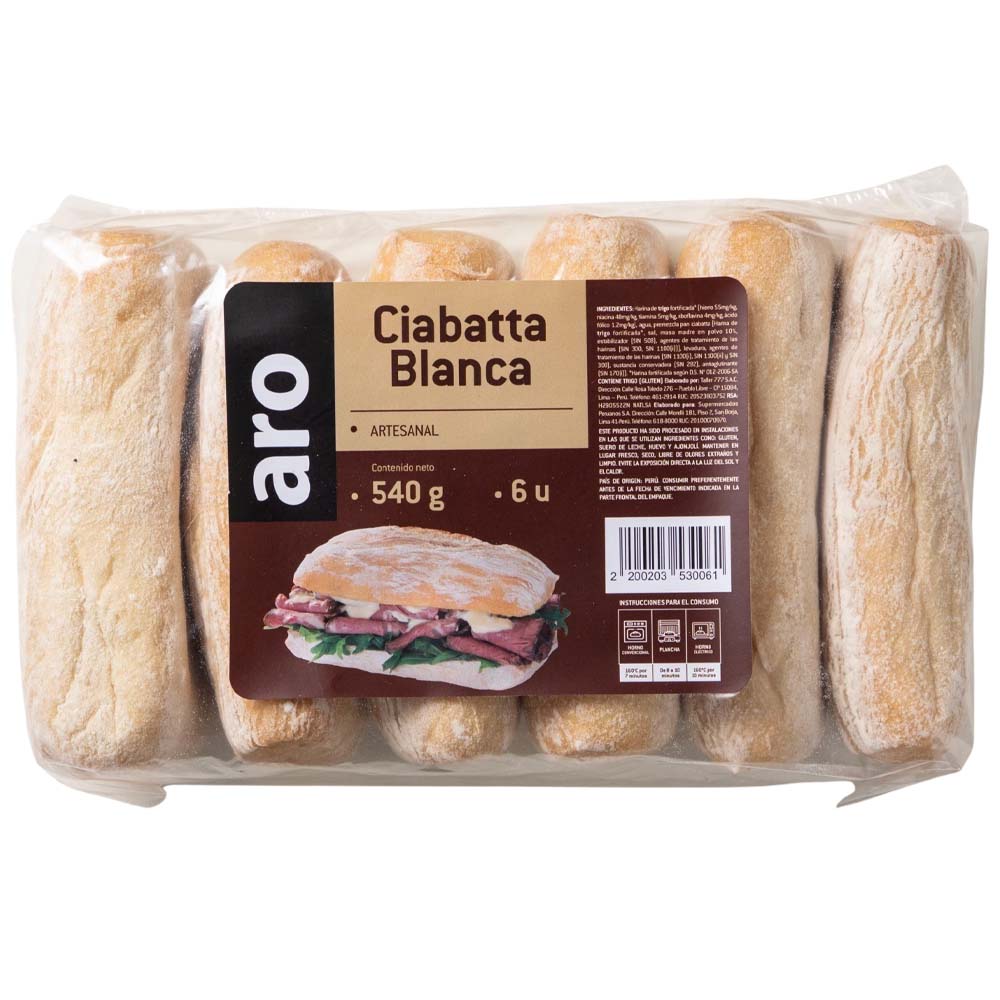 Ciabatta Blanca ARO Bolsa 6un