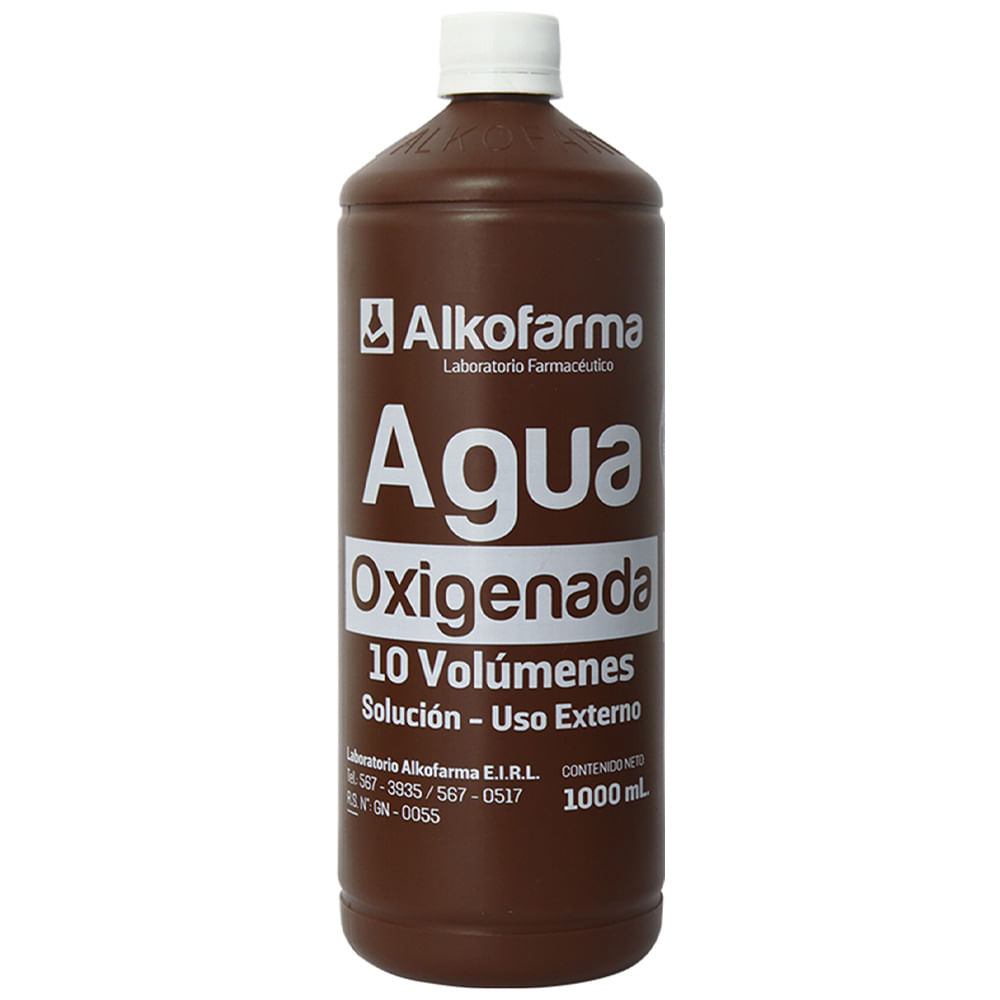 Agua Oxigenada ALKOFARMA Frasco 1L