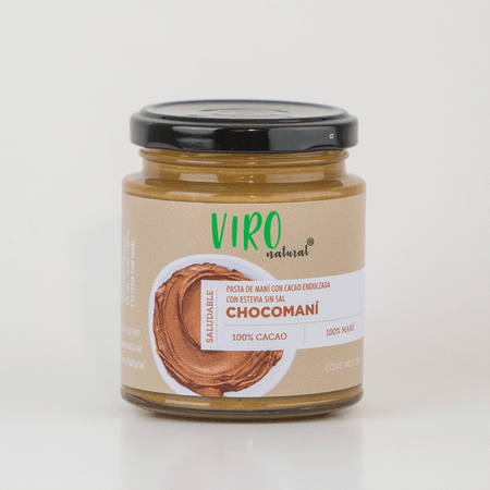 Chocomaní Viro Natural 250gr con cacao 100% saludable