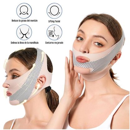 Faja Facial 2 en 1 Adelgazante de Papada y Elevacion de Linea V Doble  Ajuste | plazaVea - plazaVea