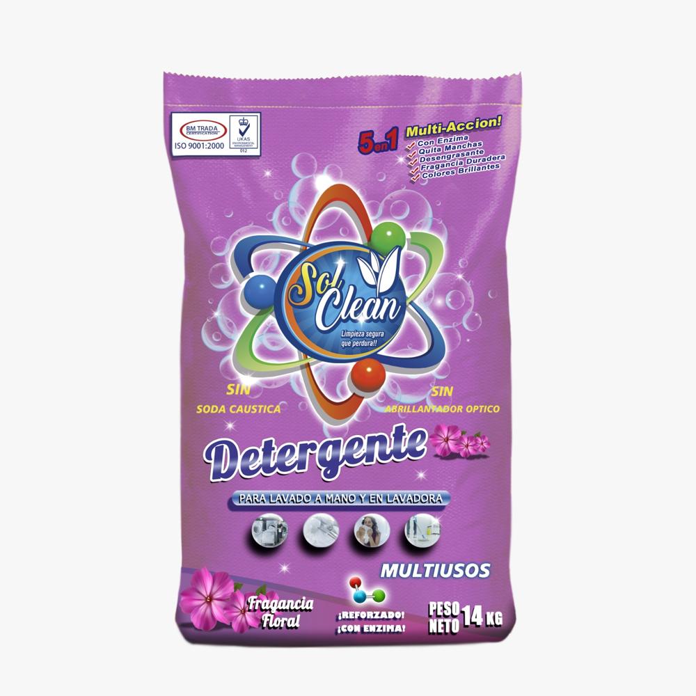Detergente Polvo Sol Clean 14 Kg Aroma Floral