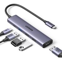Ugreen Hub 5 en 1 HDMI 4K 100W PD USB-A CM478 - 15495