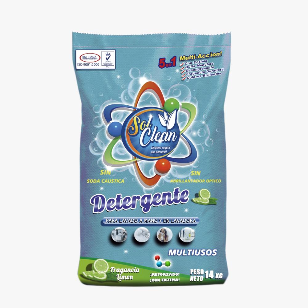Detergente Polvo Sol Clean 14 Kg Aroma Limón