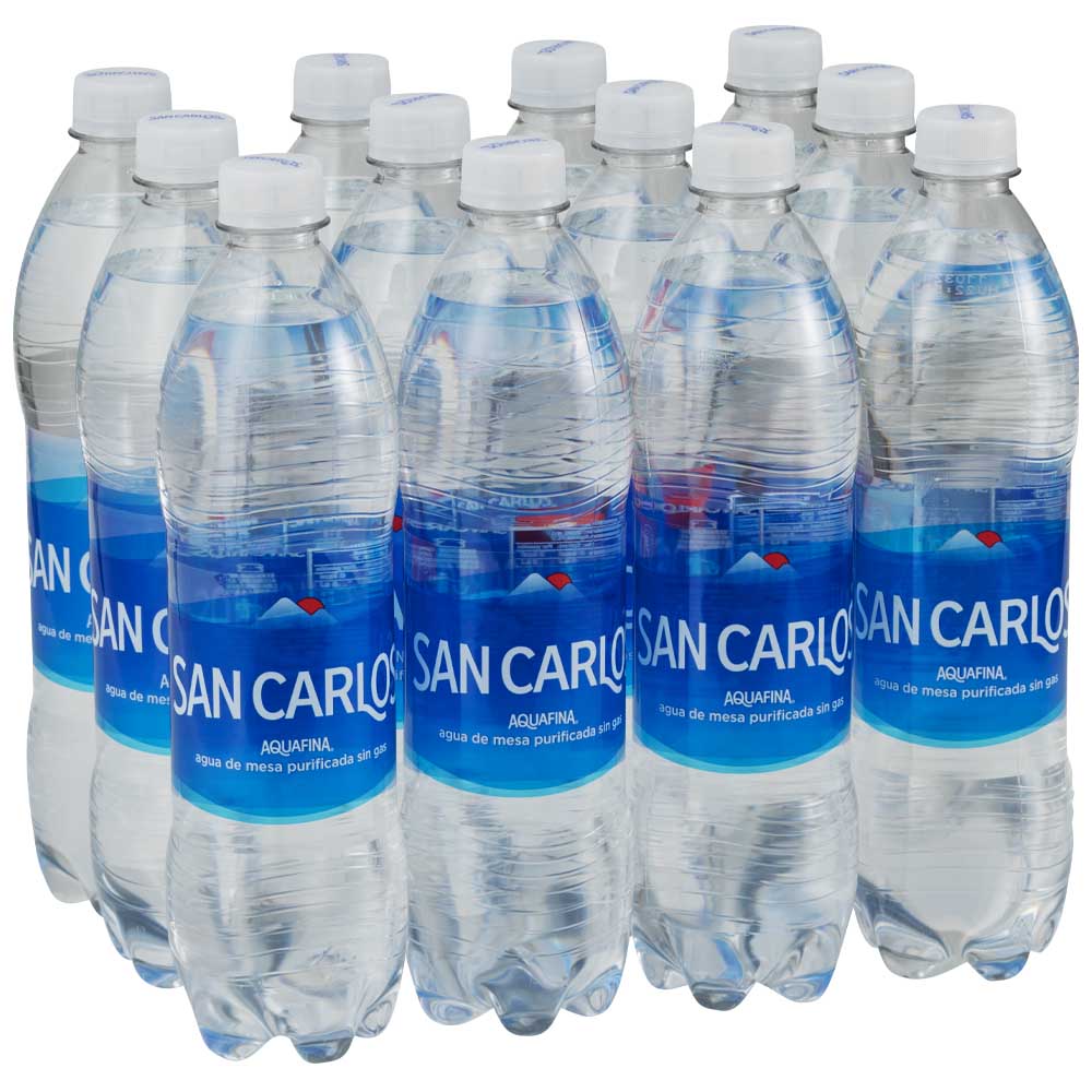 Agua sin Gas SAN CARLOS Paquete 12 Botellas 750ml c/u
