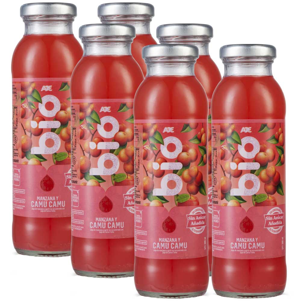 Bebida BIO Manzana y Camu Camu Paquete 6 Botellas 300ml c/u