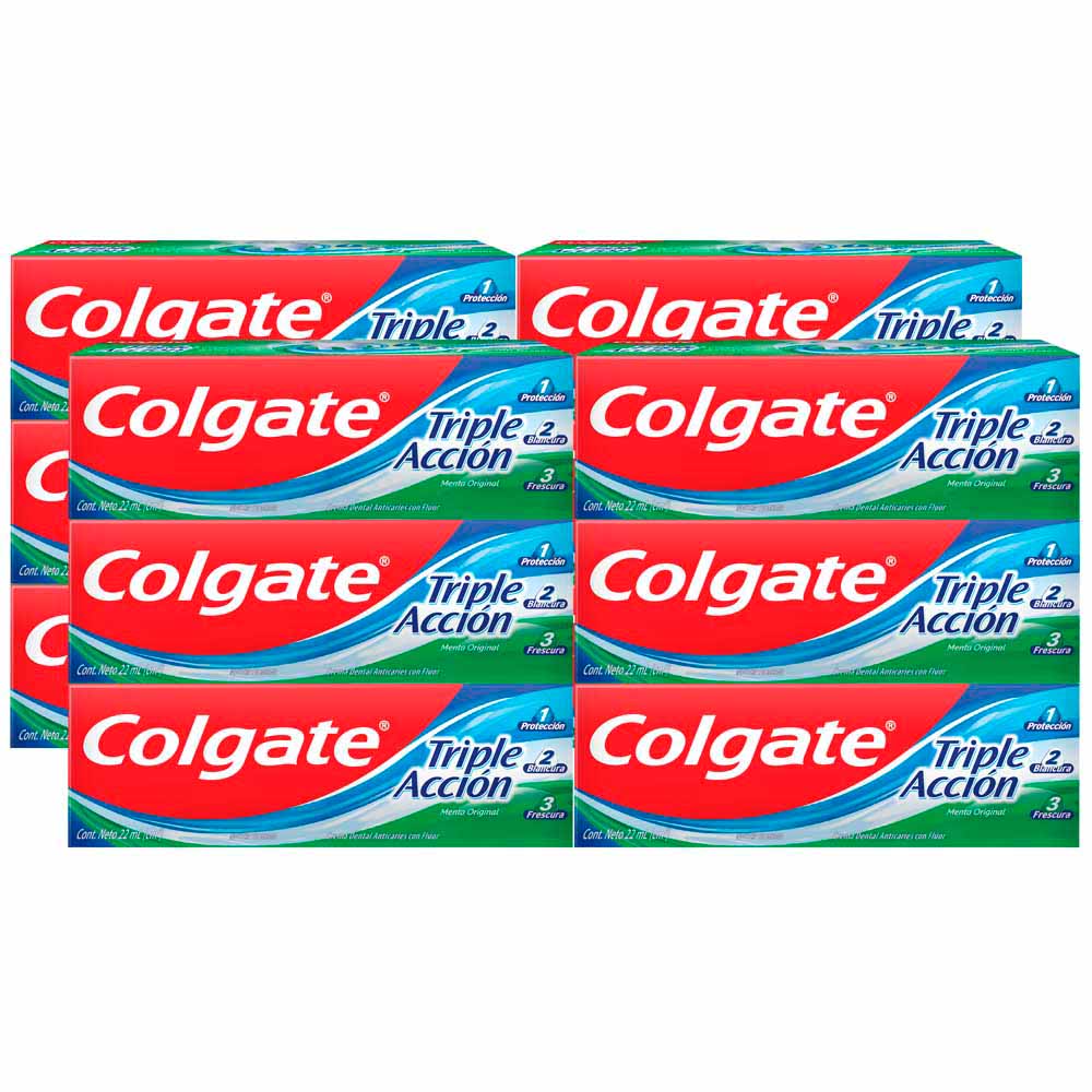 Crema Dental COLGATE Paquete 12 Tubos 22ml c/u