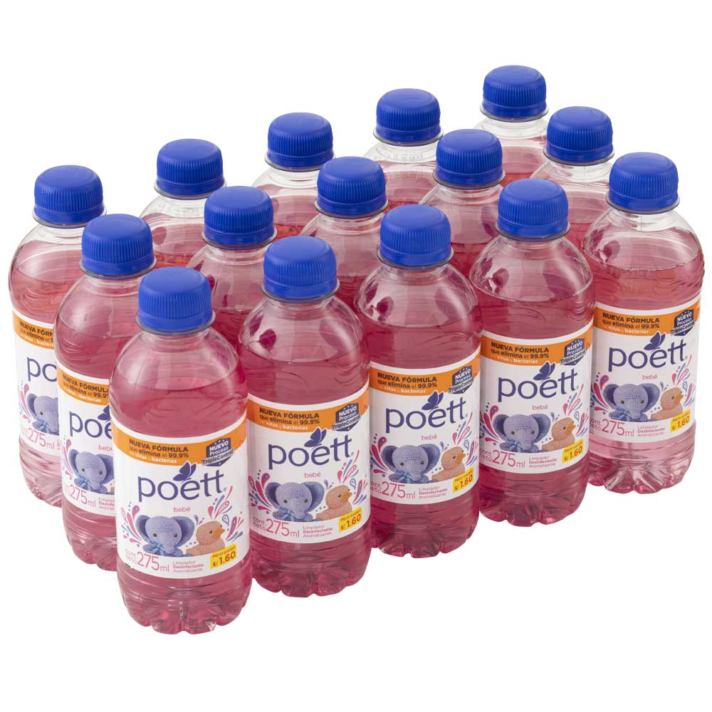 Limpiatodo POET Bebé Paquete 15 Botellas 275ml c/u