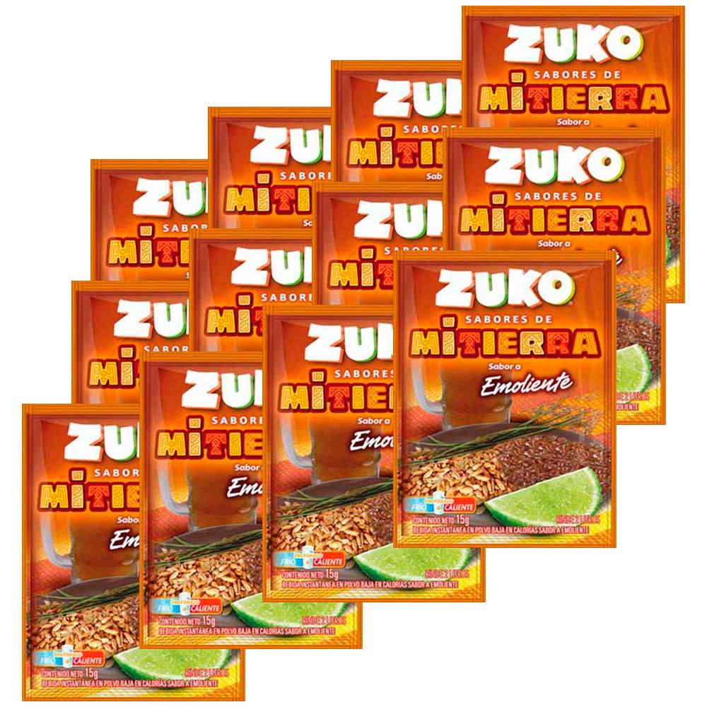 Refresco ZUKO Emoliente Caja 12 Sobres 15g c/u