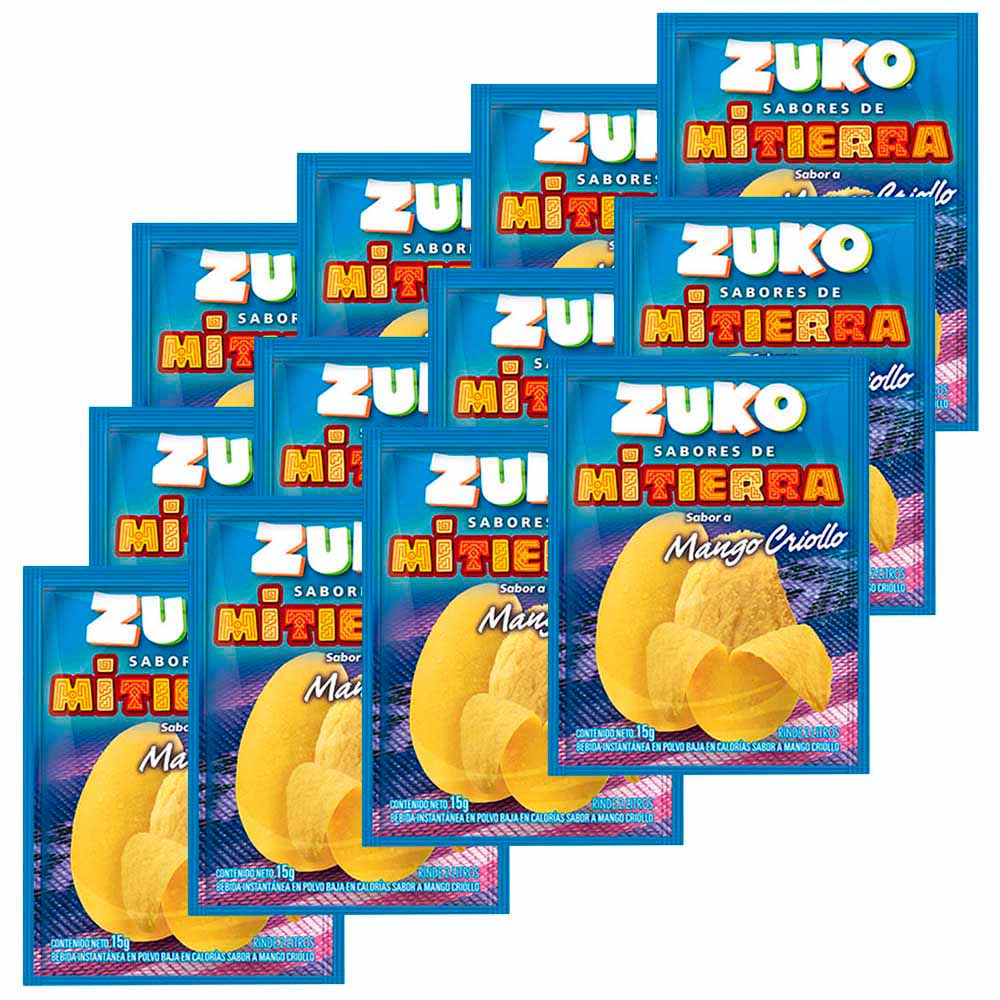 Refresco ZUKO Mango Criollo Caja 12 Sobres 15g c/u