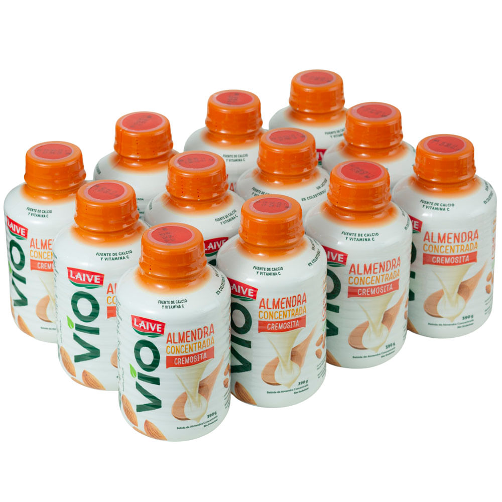 Bebida de Almendras Concentrada LAIVE Caja 12 Botellas 390g c/u