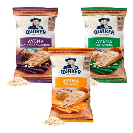 pack-avena-quaker-maca-330g-chia-y-algarrobo-330g-quinua-330g