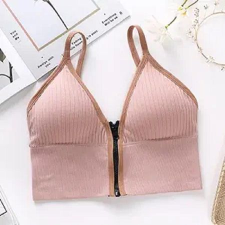 Bralette Tipo Sosten con Cierre Standard Rosado