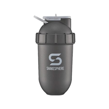 Protein Shaker Bottle 700ml Shakesphere Tumbler View Gun Metal - SSTUMBLERVIEWGMCWWL