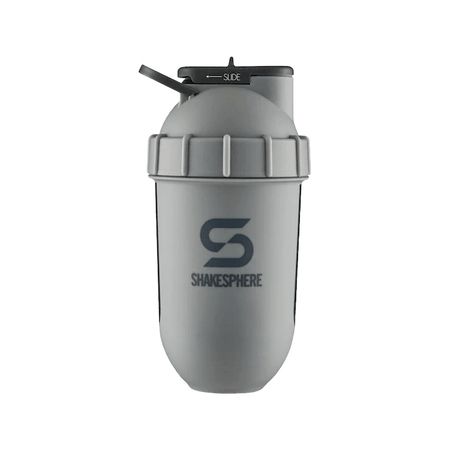 Protein Shaker Bottle 700ml Shakesphere Tumbler View Matte Grey - SSTUMBLERVIEWMGBWGL