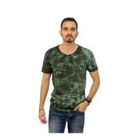 Polo Básico para Hombre Jaspeado Verde Talla XL