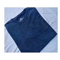 Polo Básico para Hombre Jaspeado Azul Talla XL