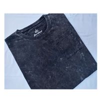 Polo Básico para Hombre Jaspeado Negro Talla XL
